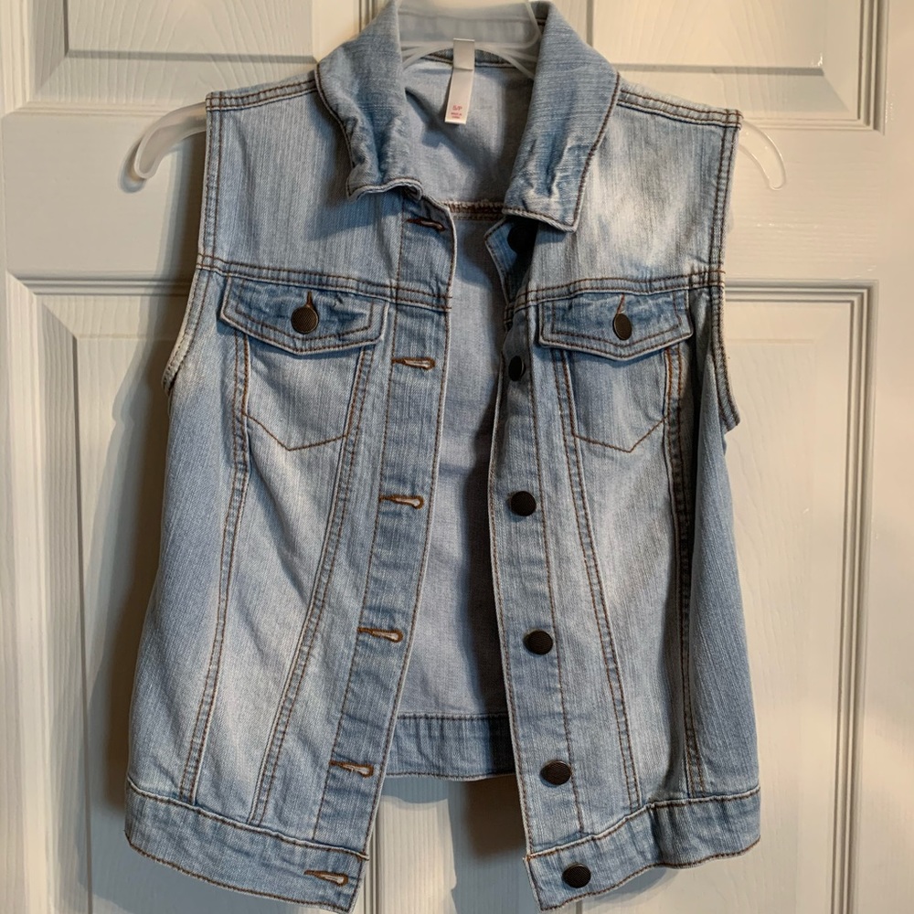 Blue jean vest